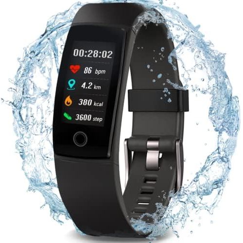  MorePro Fitness Tracker with Blood Pressure Heart Rate Monitor IP67 Waterproof Activity Tracker with Sleep Monitor, Smart Watch with Step Calorie Counter, Pedometer for Kids Men Wo