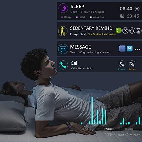  MorePro HRV Fitness Tracker Heart Rate, Activity Tracker with Blood Oxygen Monitor, Waterproof Pedometer Smart Watch with Sleep Monitor, Step & Calorie Counter for Women Men