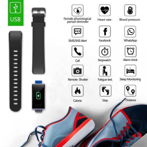  MorePro X-Core Fitness Tracker HR, Waterproof Color Screen Activity Tracker with Heart Rate Blood Pressure Monitor, Smart Wristband Pedometer Watch with Step Calories Counter