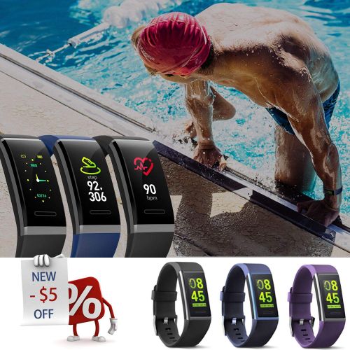  MorePro X-Core Fitness Tracker HR, Waterproof Color Screen Activity Tracker with Heart Rate Blood Pressure Monitor, Smart Wristband Pedometer Watch with Step Calories Counter