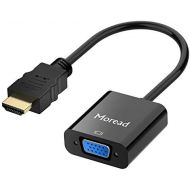 [아마존베스트]Moread HDMI to VGA, Gold-Plated HDMI to VGA Adapter (Male to Female) for Computer, Desktop, Laptop, PC, Monitor, Projector, HDTV, Chromebook, Raspberry Pi, Roku, Xbox and More - Bl