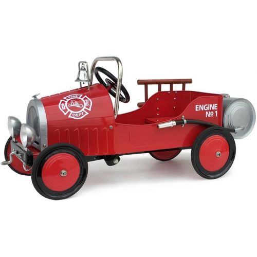  Morgan Cycle Truck Fire Pedal Car, Red
