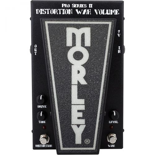  Morley},description:Functions as a volume pedal for clean and distorted playing. Drive, Level, and Tone controls. Runs on 9V battery or optional power supply.