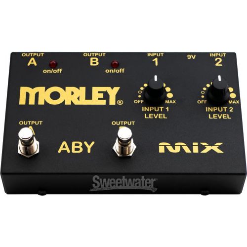  Morley Gold Series ABY MIX 2-button Switcher/Mixer Pedal