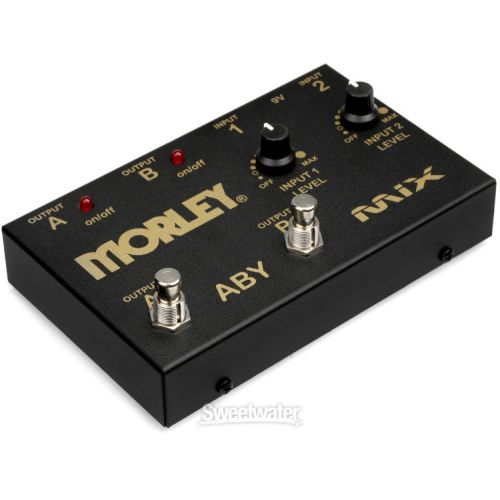  Morley Gold Series ABY MIX 2-button Switcher/Mixer Pedal