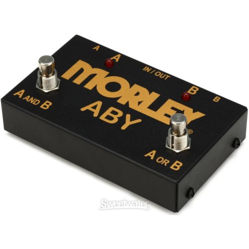  Morley Gold Series ABY 2-button Switcher/Combiner Pedal Demo