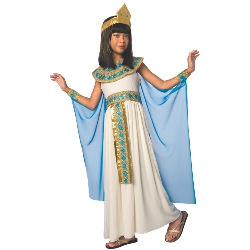  Morph Girls Cleopatra Costume Kids Egyptian Princess Dress Queen of The Nile Outfit - Mulitple Colours