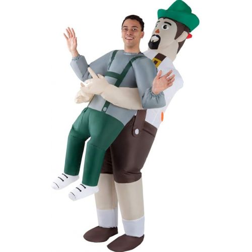  할로윈 용품Morph Mens Lederhosen Pick Me Up Inflatable Costume - Great Illusion Fancy Dress Outfit One Size fits Most