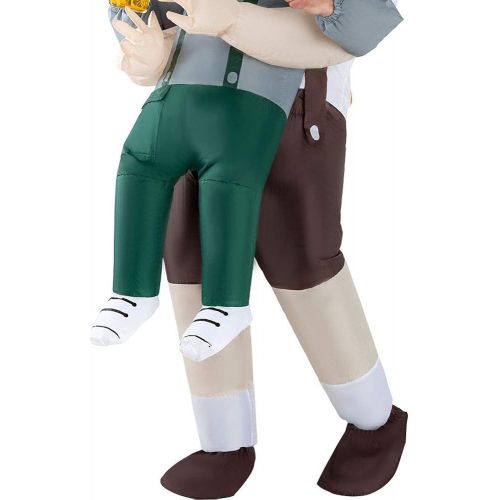  할로윈 용품Morph Mens Lederhosen Pick Me Up Inflatable Costume - Great Illusion Fancy Dress Outfit One Size fits Most