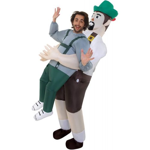  할로윈 용품Morph Mens Lederhosen Pick Me Up Inflatable Costume - Great Illusion Fancy Dress Outfit One Size fits Most