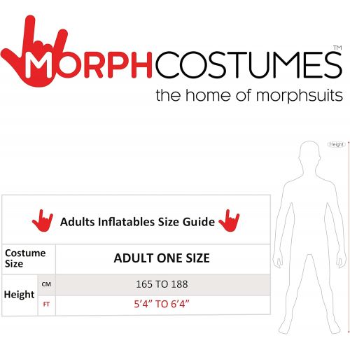  할로윈 용품Morph Mens Lederhosen Pick Me Up Inflatable Costume - Great Illusion Fancy Dress Outfit One Size fits Most