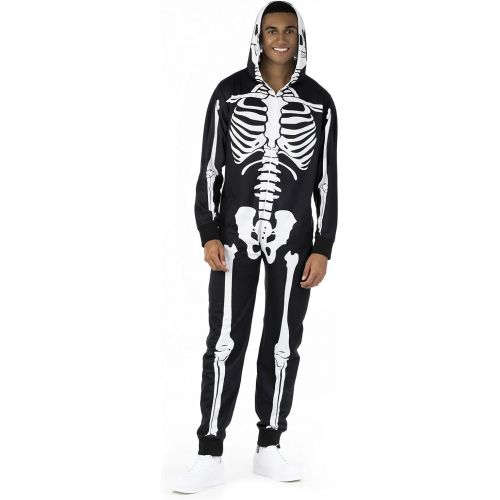  할로윈 용품Morph Costumes Men Skeleton Jumpsuit Costume, Halloween Costume Men Available in Sizes M, L, XL, XXL