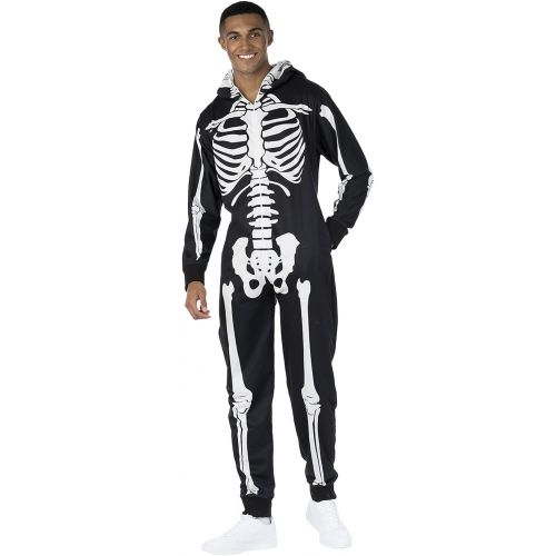  할로윈 용품Morph Costumes Men Skeleton Jumpsuit Costume, Halloween Costume Men Available in Sizes M, L, XL, XXL