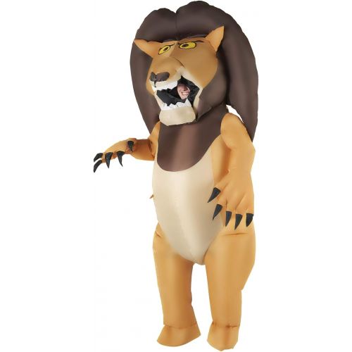  할로윈 용품Morph Giant Inflatable Big Mouth Lion Halloween Animal Costume for Adults