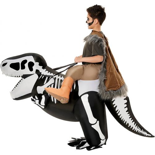  할로윈 용품Morph Costumes Inflatable Dinosaur Costume Kids Skeleton Blow Up T Rex Halloween Costume For Kids