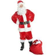 Morph Mens Santa Claus Costume Father Christmas Suit for Men Festive Outfit