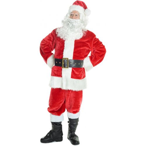  Morph Mens Santa Claus Costume Father Christmas Suit for Men Festive Outfit