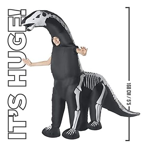  Morphsuits Giant and Kids Skeleton Diplodocus Inflatable Kids Costume