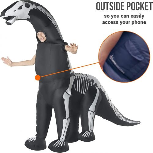  Morphsuits Giant and Kids Skeleton Diplodocus Inflatable Kids Costume
