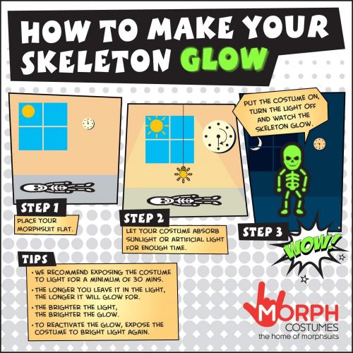 할로윈 용품Morphsuits Adults Glow In The Dark Skeleton, The Original And Best Halloween Costume Ever