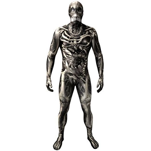  할로윈 용품Morphsuits Official Adults Skull & Bones Monster Skeleton Fancy Dress Costume