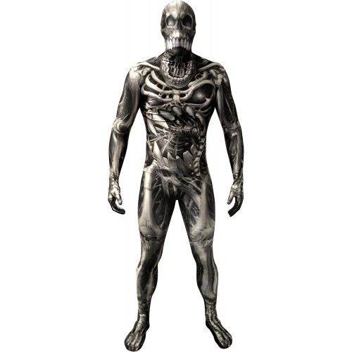  할로윈 용품Morphsuits Official Adults Skull & Bones Monster Skeleton Fancy Dress Costume