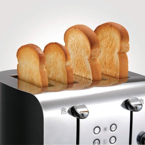  Morphy Richards Equip 4 Scheiben Toaster 241000 Edelstahl/Schwarz