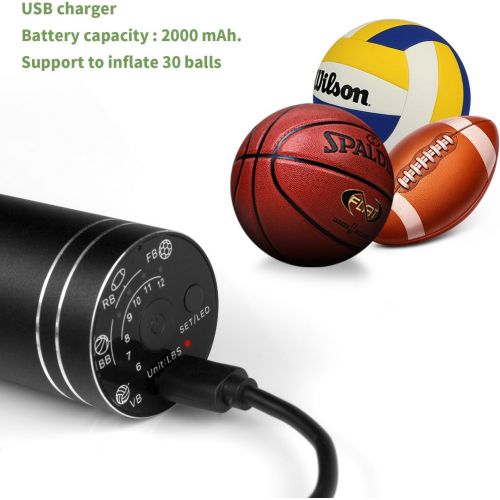  [아마존 핫딜] [아마존핫딜]Ballpumpe, Tragbare Elektrische Luftpumpe Mini Automatische Handpumpe, Morpilot Ball Pumpe mit Luftschlauch, 2 Nadeln fuer Fussball Basketball Ballon Volleyball Handball Wasser Polo