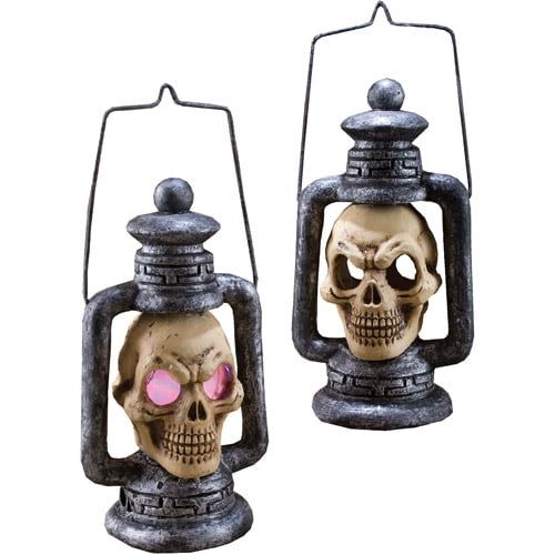  Morris Costumes Skull Light Up Lantern