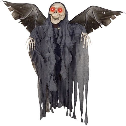  Morris Costumes 42 Animated Winged Reaper Halloween Decoration