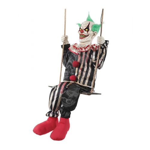  Morris Costumes Swinging Chuckles The Evil Clown Animated Prop Halloween Decoration