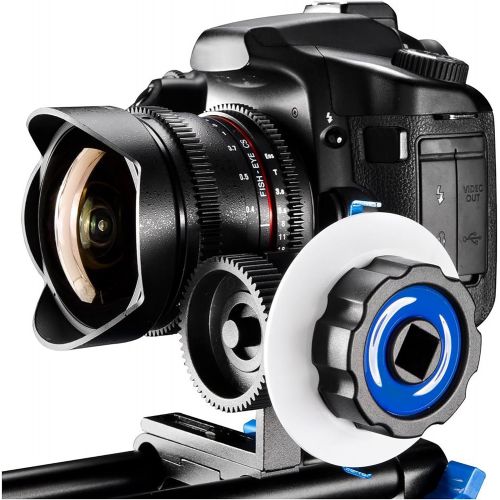  Morros DSLR Follow Focus With Gear Ring Belt for DSLR cameras and Camcorders