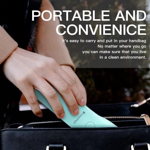  UV Light Sanitizer, Mosalogic Portable UV Light Sanitizing Wand Rechargeable Ultraviolet Light Sanitizer for Home Hotel Travel Car Kills 99% of Germs Aquamarine