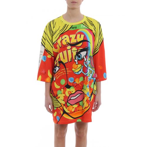  Moschino Crazy Fruit jersey over dress