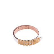 Moschino Gold-tone maxi logo detailed belt