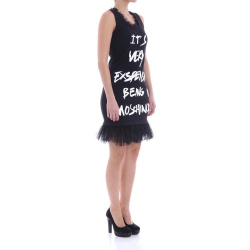  Moschino Tulle flounces cotton dress