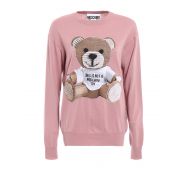 Moschino Bear patch wool sweater