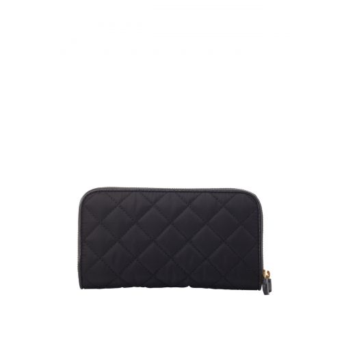  Moschino Studded logo quilted wallet