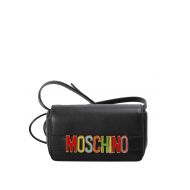 Moschino Coloured logo leather crossbody