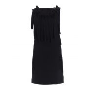 Moschino Boutique Bow and fringes sheath dress