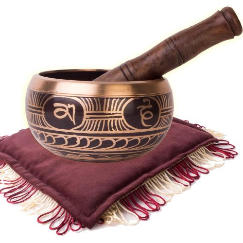  Moscow-Mix Tibetan Singing Bowl Set - HandCrafted Antique Tibetan Singing Bowl Set - Great for Meditation, Healing Relaxation Therapy, Stress & Anxiety Relief, Chakra Healing - Best Gift Prod명상종 싱잉볼