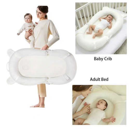  [아마존 핫딜]  [아마존핫딜]Mosebears Baby Lounger, Newborn Lounger Portable Super Soft and Breathable Baby Nest Bassinet Machine Washable Co Sleeping for baby 0-2 Years