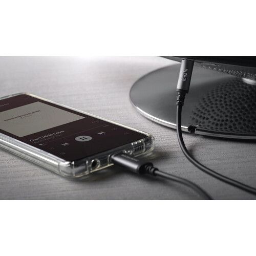  Moshi Aux to USB-C Cable DAC (4', Black)