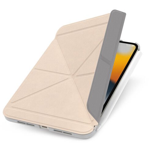  Moshi VersaCover Case with Folding Cover for iPad mini (6th Gen, Savanna Beige)