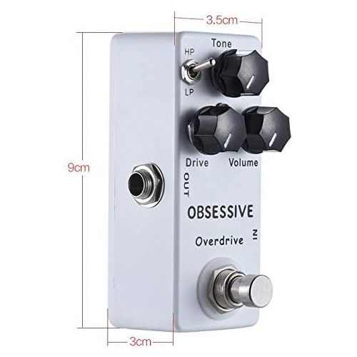  Moskyaudio Mosky Mini Obsessive Overdrive Effect Pedal with True Bypass Switch