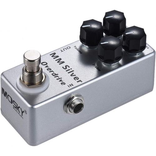  Moskyaudio Mosky Mini MM Silver Overdrive Electric Guitar Effect Pedal