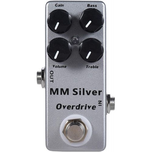  Moskyaudio Mosky Mini MM Silver Overdrive Electric Guitar Effect Pedal