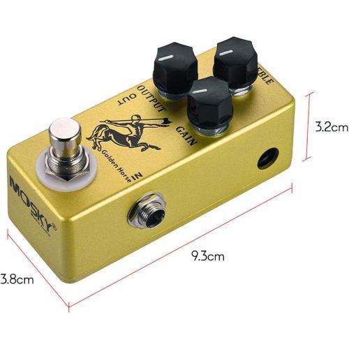  Moskyaudio YMUZE Mosky Golden Horse Guitar pedal with Overdrive Function