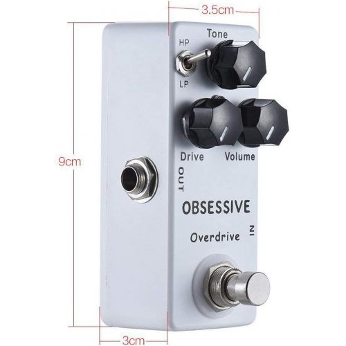  Moskyaudio Mosky Mini Obsessive Overdrive Effect Pedal with True Bypass Switch