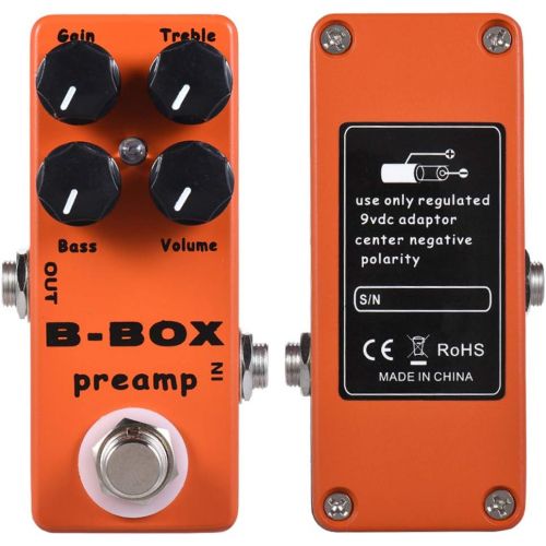  Moskyaudio Mosky Mini B-Box Preamp Pedal Electric Guitar Effect with Overdrive Function